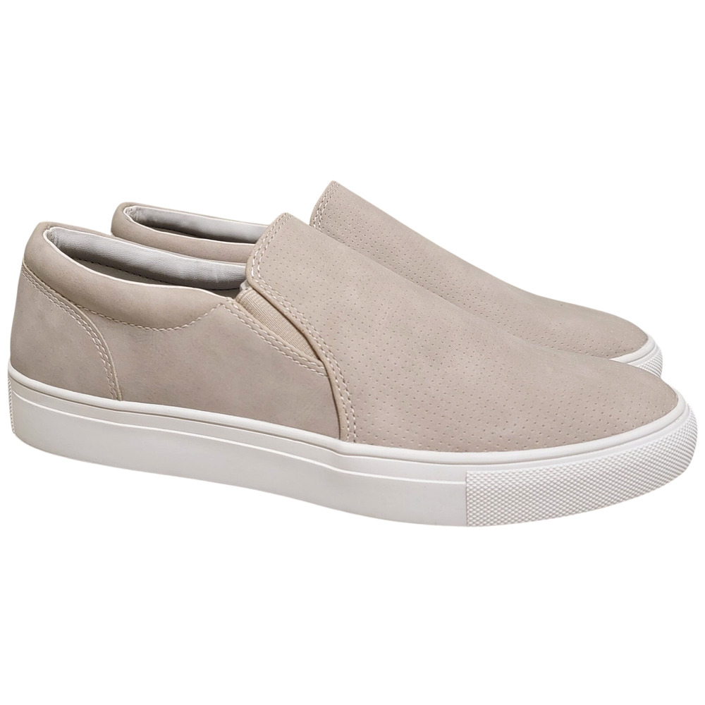 Alfani Men Thomas Classic Slip On Sneakers Size US 12M Off White Perforated